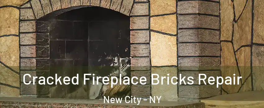  Cracked Fireplace Bricks Repair New City - NY