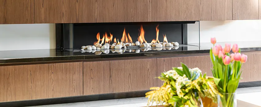 Double-height Fireplace Design Refurbishment in New City, New York